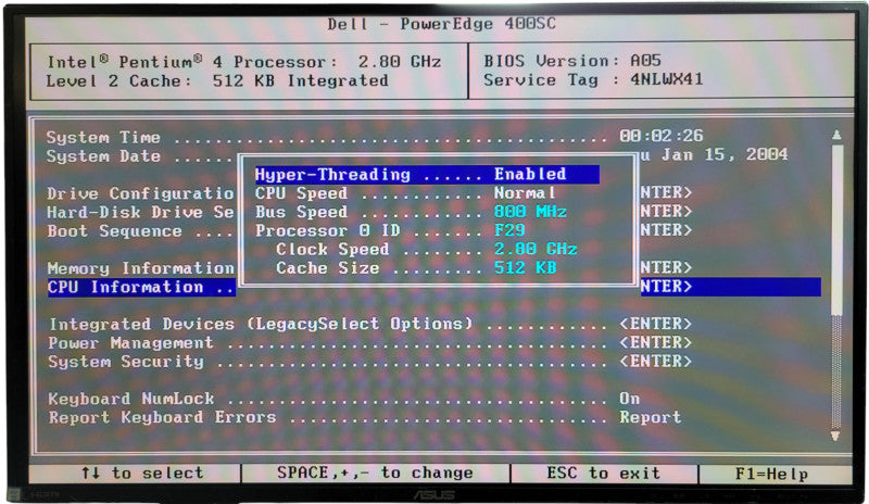 Dell PowerEdge 400SC - Pentium 4 2.8GHz 512MB Ram No HDD %