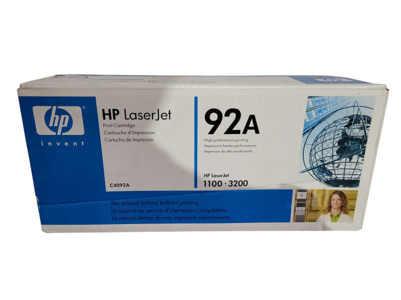 Genuine HP 92A (C4092A) Black Toner Cartridge HP LaserJet 1100 1100A 3200 3 !