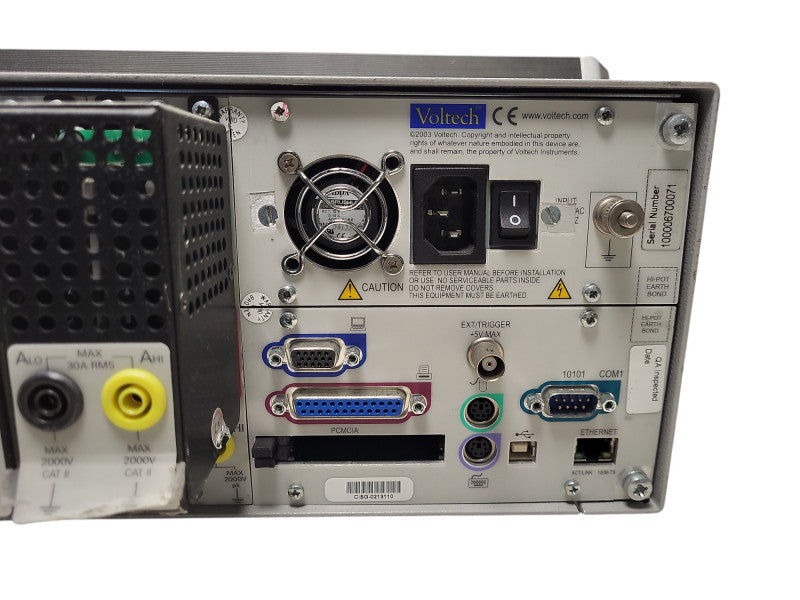 Voltech PM6000 Universal Power Analyzer, 3 Channel READ $
