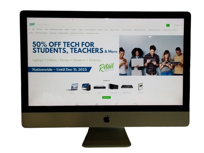 Apple iMac 27" Retina 5K 2017 / A1419, i7-7700K CPU 4.20GHz 64GB RAM - 1TB