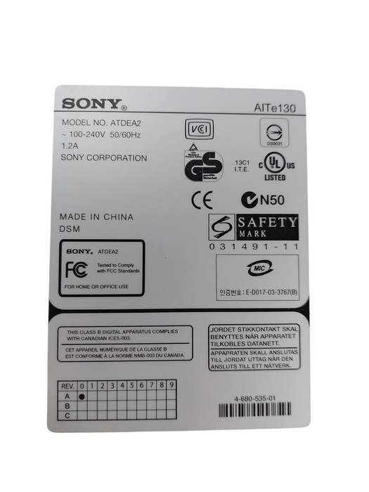 Sony StorStation SCSI 2 Advance Intelligent Tape 0470 Model: ATDEA2  =