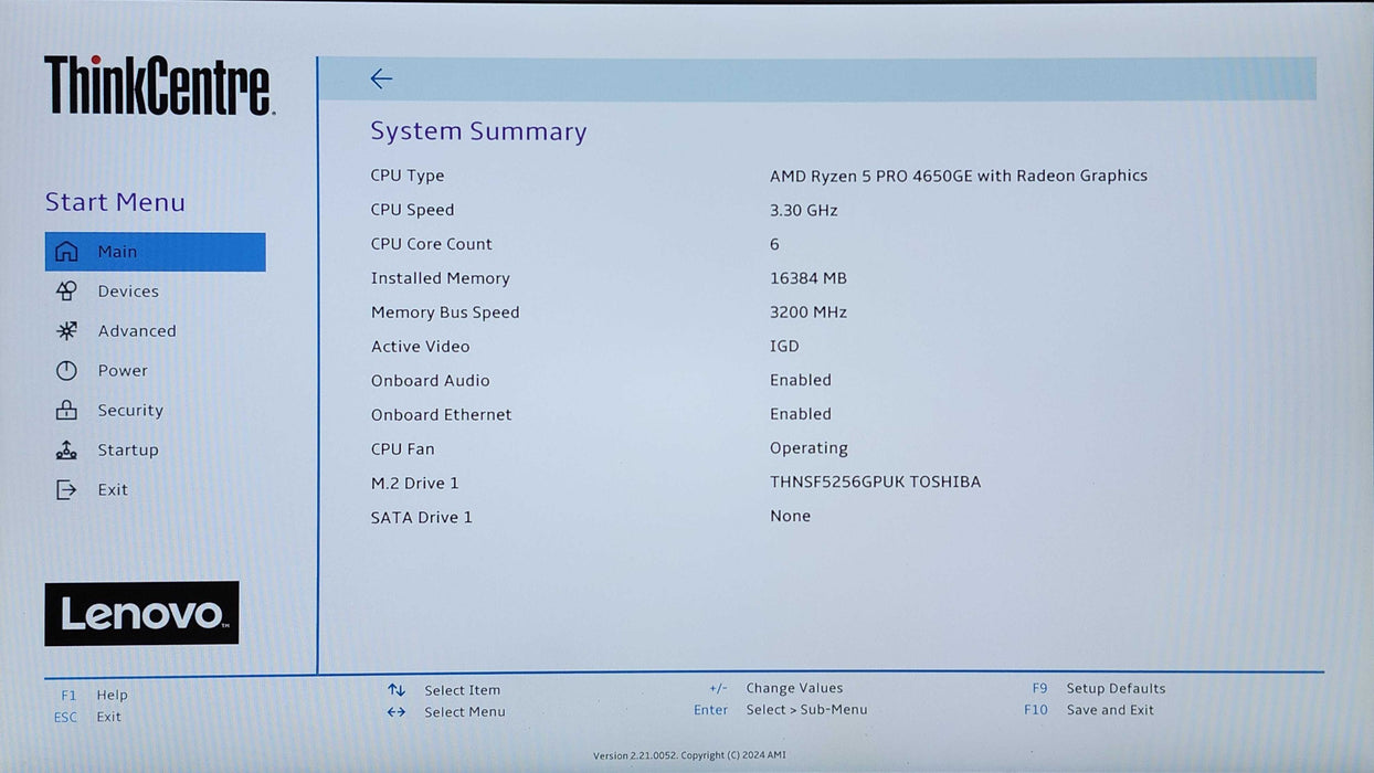Lenovo ThinkCentre M75q Gen 2, Ryzen 5 PRO 4650GE, 16GB DDR4, 256GB NVMe