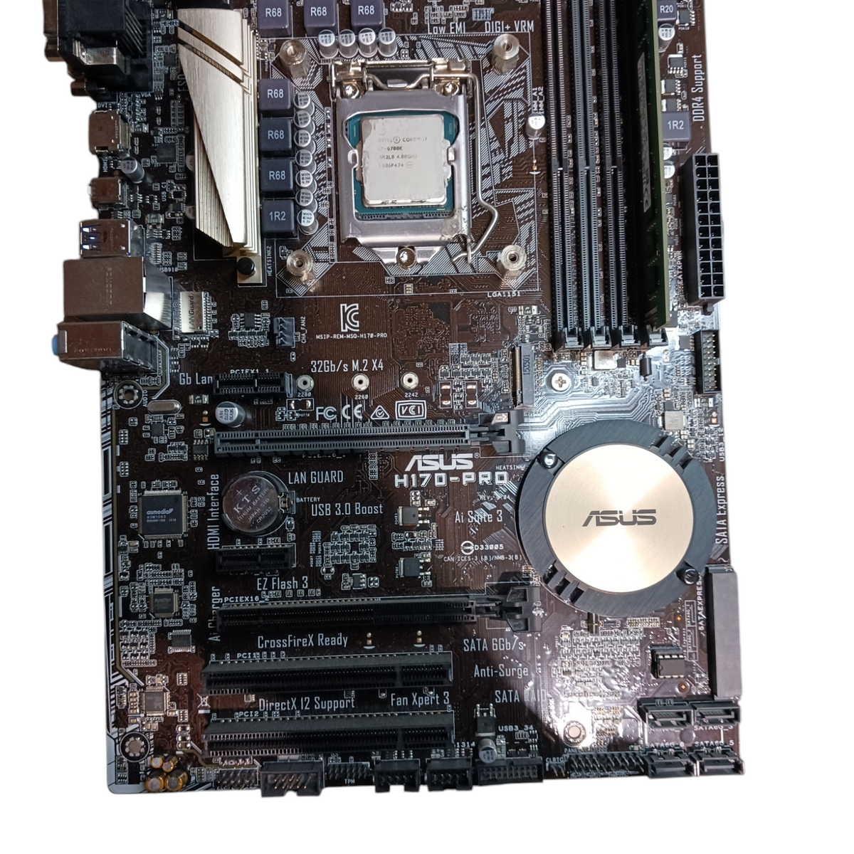 Asus H170-Pro Motherboard & Intel i7-6700K CPU 8GB DDR4 RAM