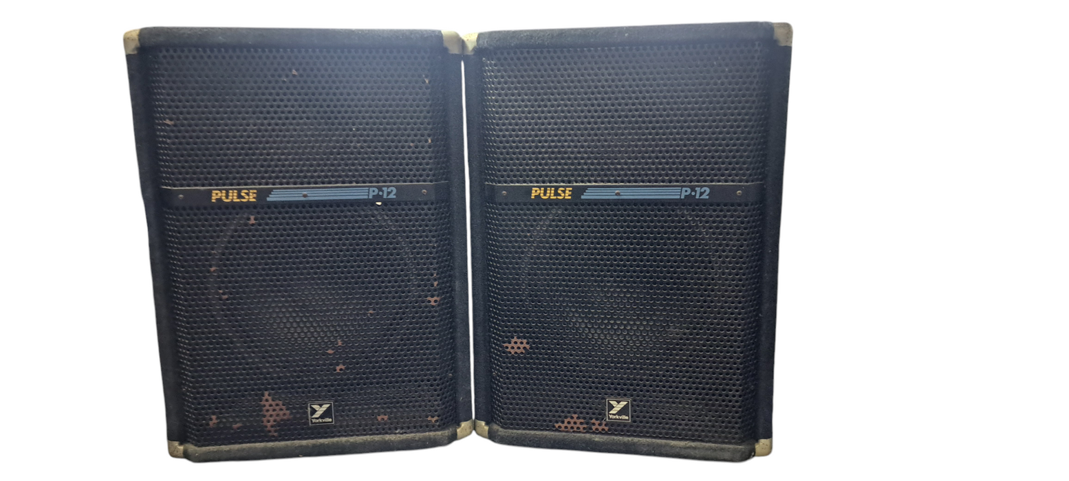 Pair of Yorkville Pulse P12 100W 8-Ohm Passive PA Speaker | READ