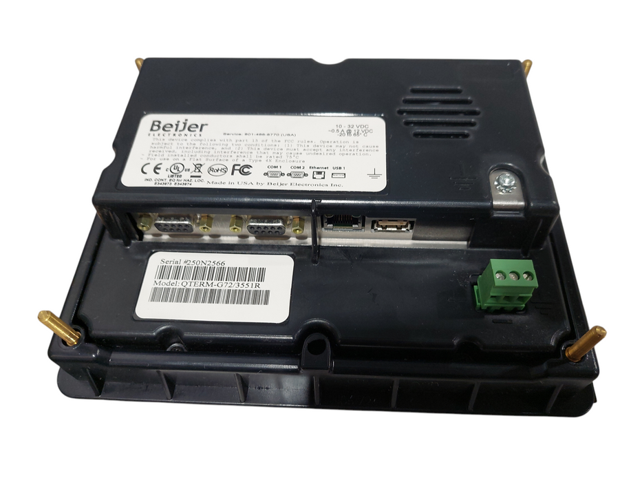 Beijer Electronics Model: QTERM-G72/3551R Graphical Operator Interface Term =
