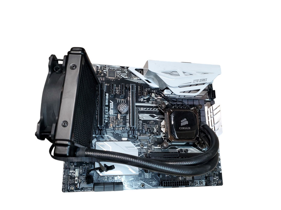 Asus prime Z270-A Motherboard with i7-7700K, 32GB DDR4, Water Cooler, IO Shield Q