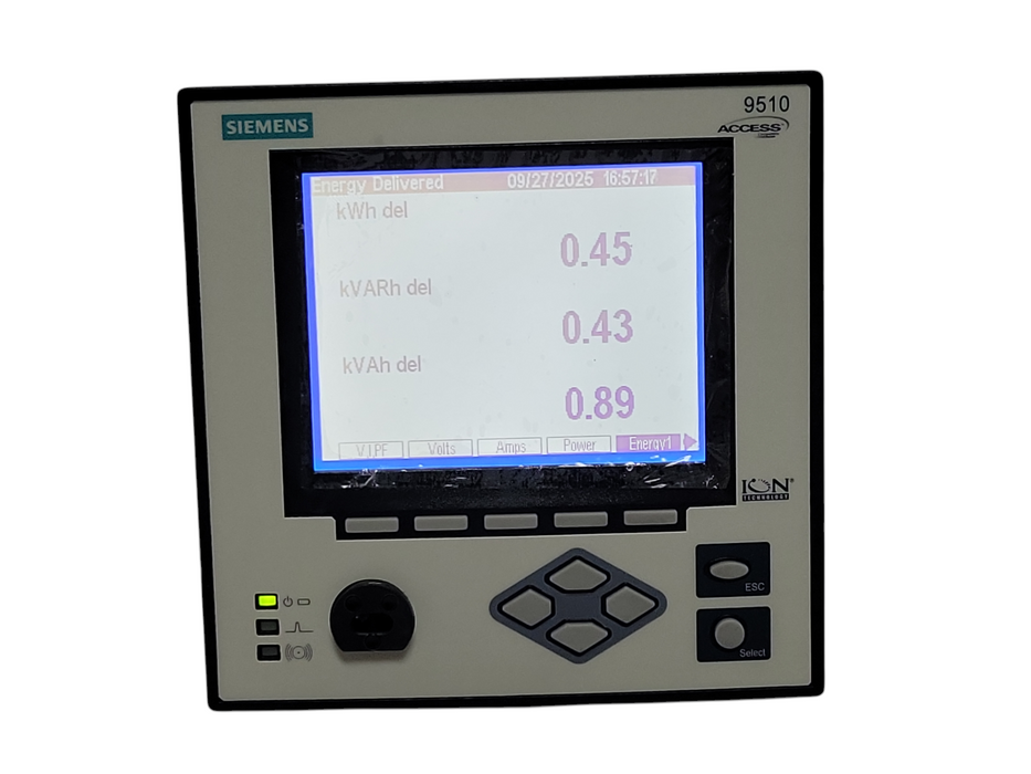 Siemens 9510 DC-1156-AZZA Access Intelligent Power Meter Display Control De _