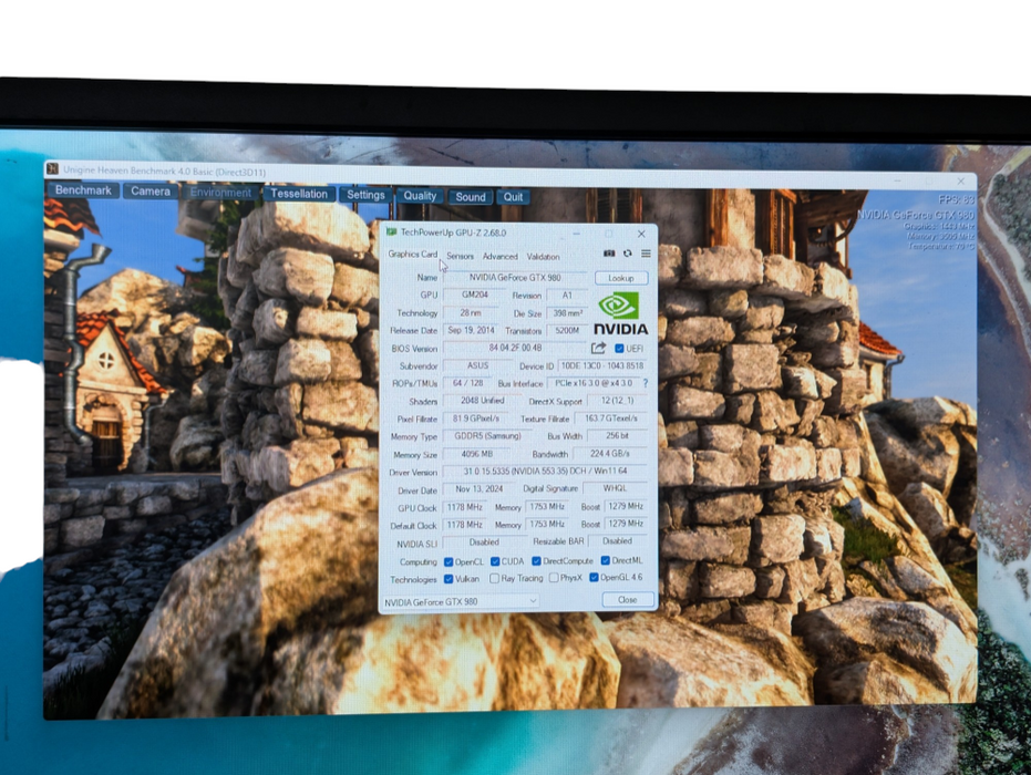 NVIDIA ASUS Strix GeForce GTX 980 4GB GPU STRIX-GTX980-DC2OC-4GD5 -