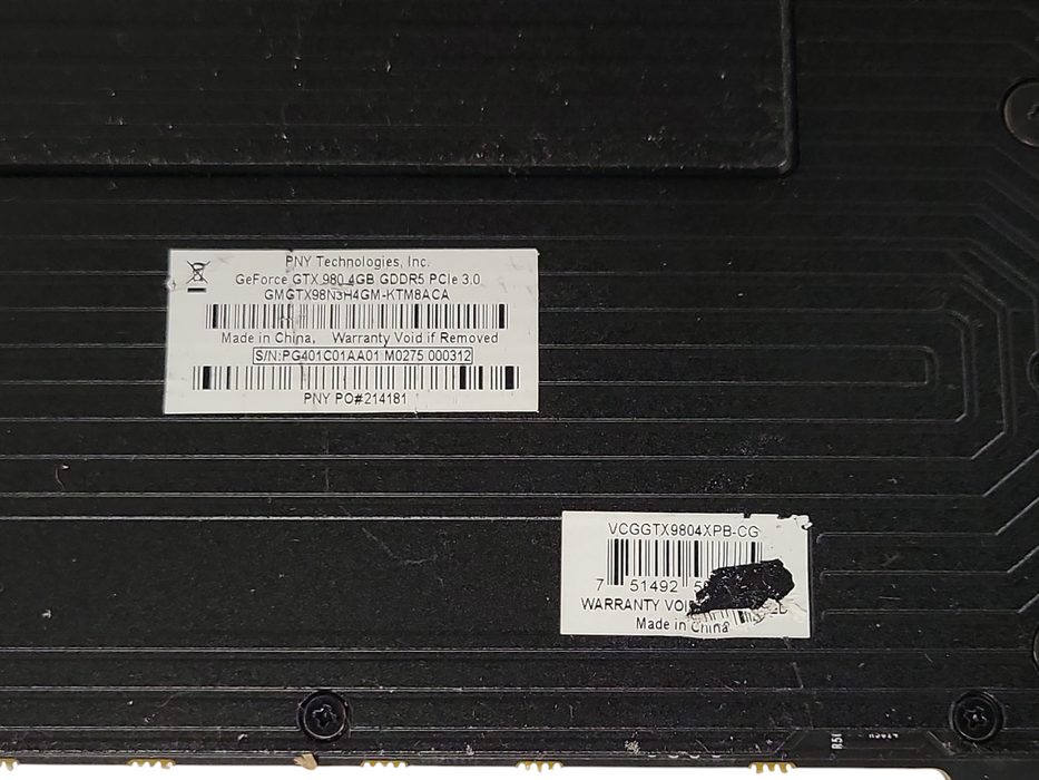 Nvidia Geforce GTX 980 4GB GDDR5 Graphics card _