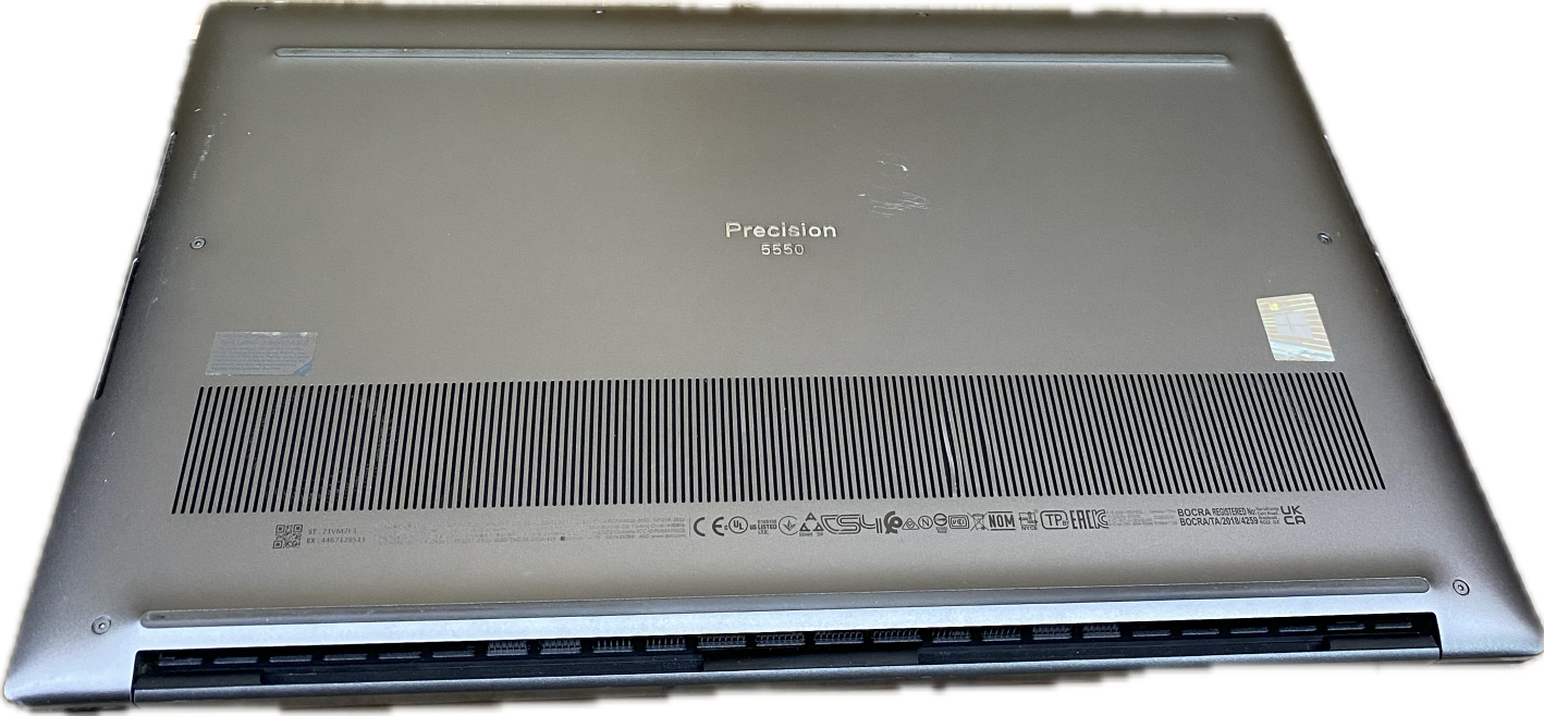 Dell Precision 5550 4K TOUCH i7-10750H QUADRO T1000GPU 16GB RAM 256SSD READ  Lap200