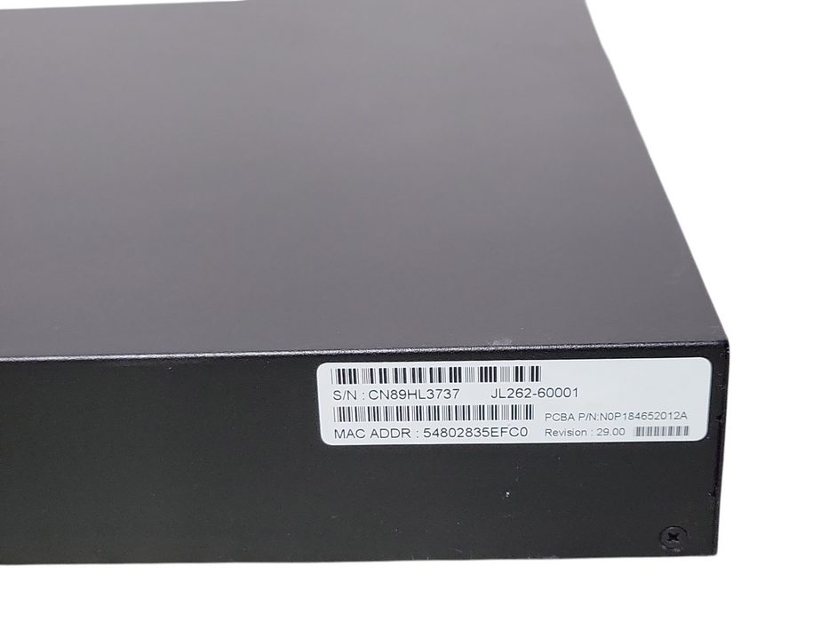 Aruba 2930F JL262A 48-port Gigabit PoE+ 370w 4x SFP Network Switch w/ Ears _