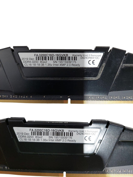 RAM G.Skill RipJaws V DDR4-3200 8GBx2 F4-3200C16D-16GVKB =