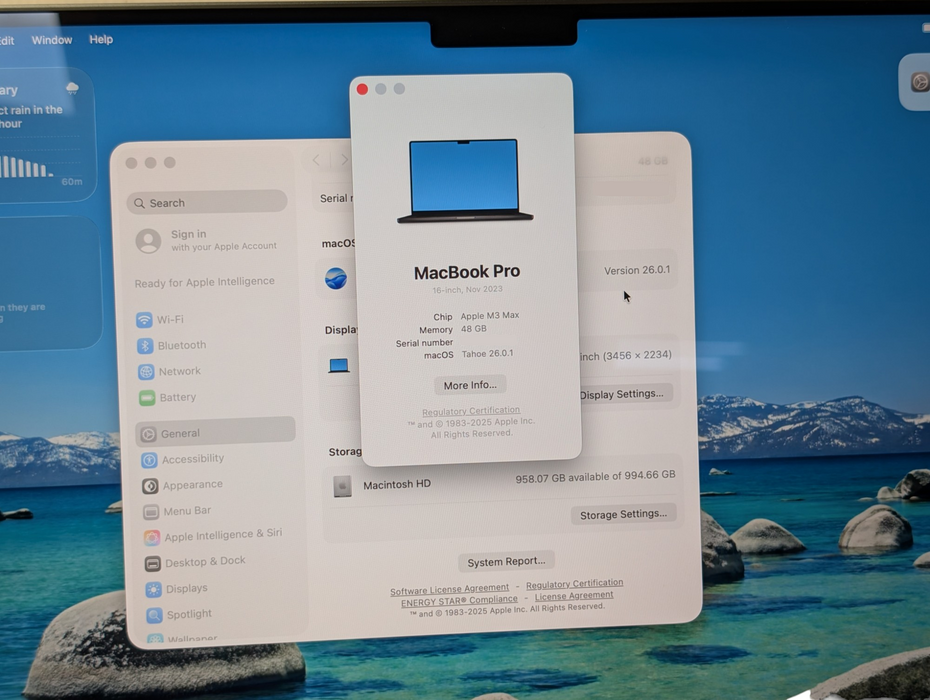 Apple MacBook PRO 16-inch Nov 2023 M3 MAX 48GB RAM 1TB Storage READ -