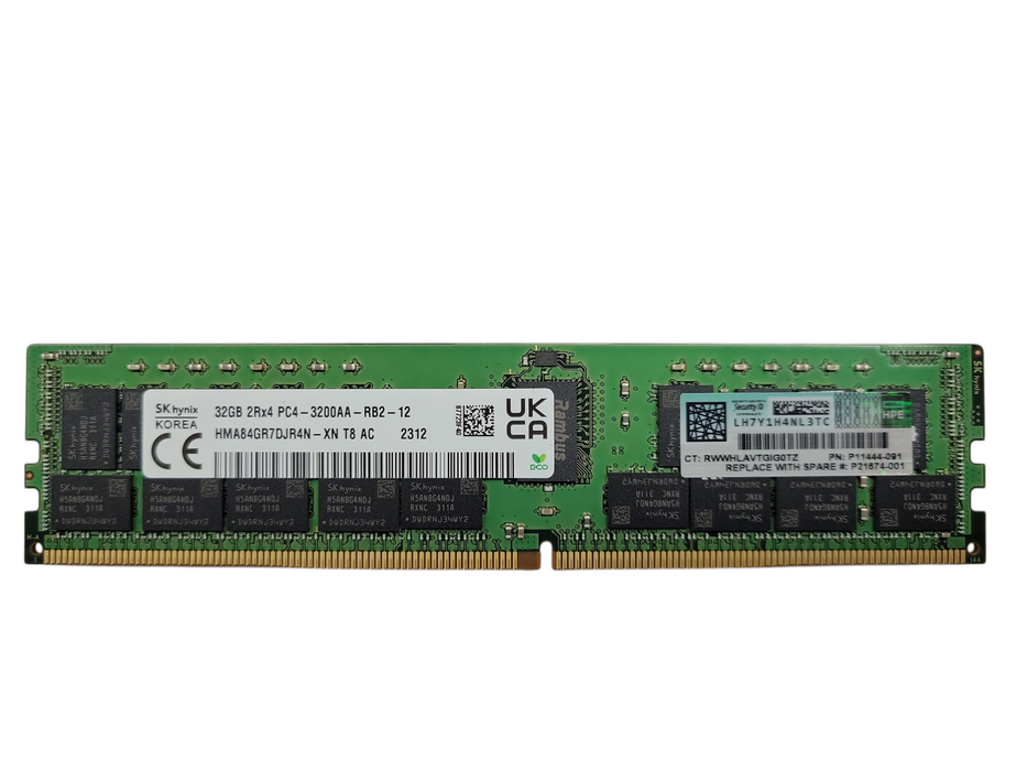 SK hynix 32GB 2Rx4 PC4-3200AA-RB2-12 Server Ram Q!