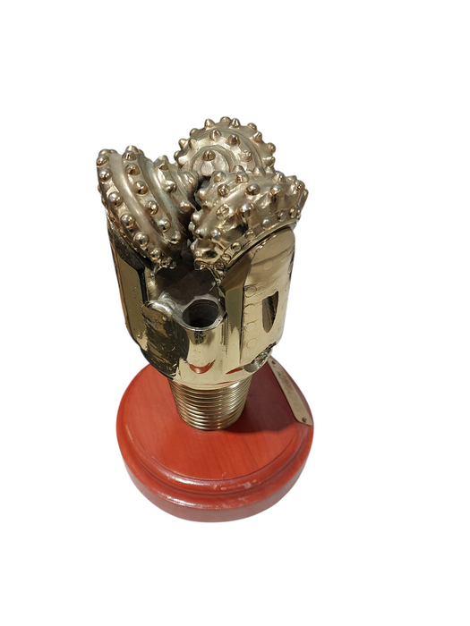 Decoration 8" Gold Colour Plated Oil Rig 3 Head Bit  =