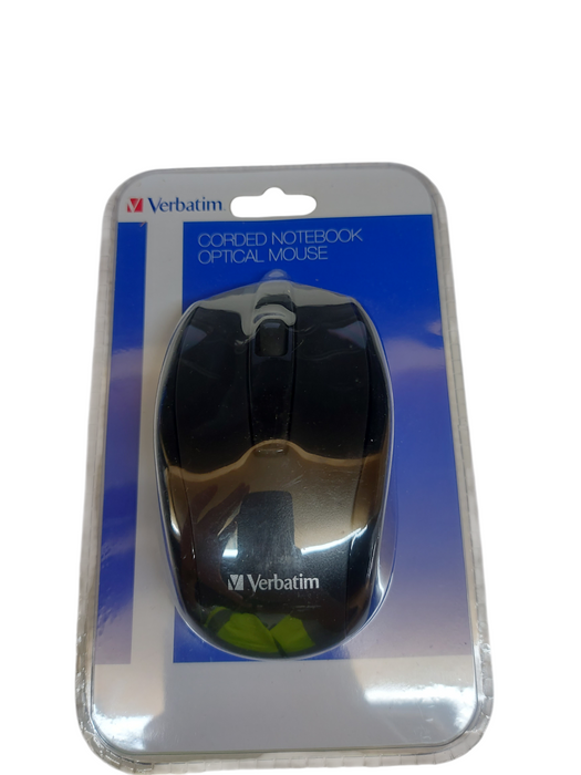Lot 5x - Verbatim Corded Notebook Optical Mouse - Black