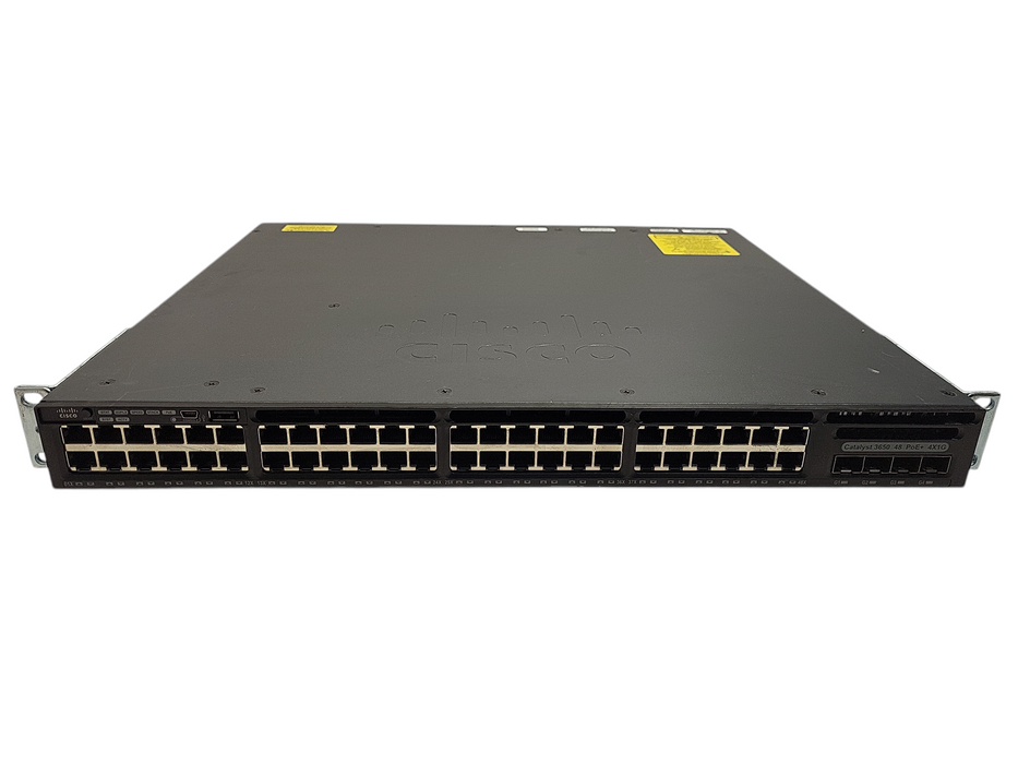 Cisco WS-C3650-48PS-S | 48-Port Gigabit PoE+, 4x SFP Switch | 1x 640W PSU Q$