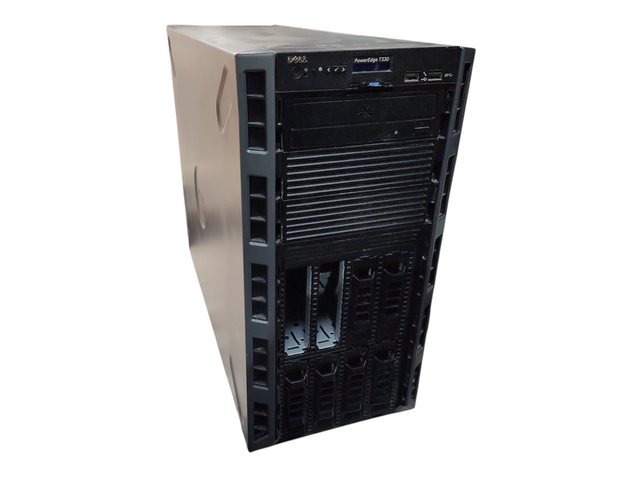 Dell PE T330 8x3.5", Xeon E3-1270 v5, 32GB DDR4, No HDD & RAID, 2x 495W PSU