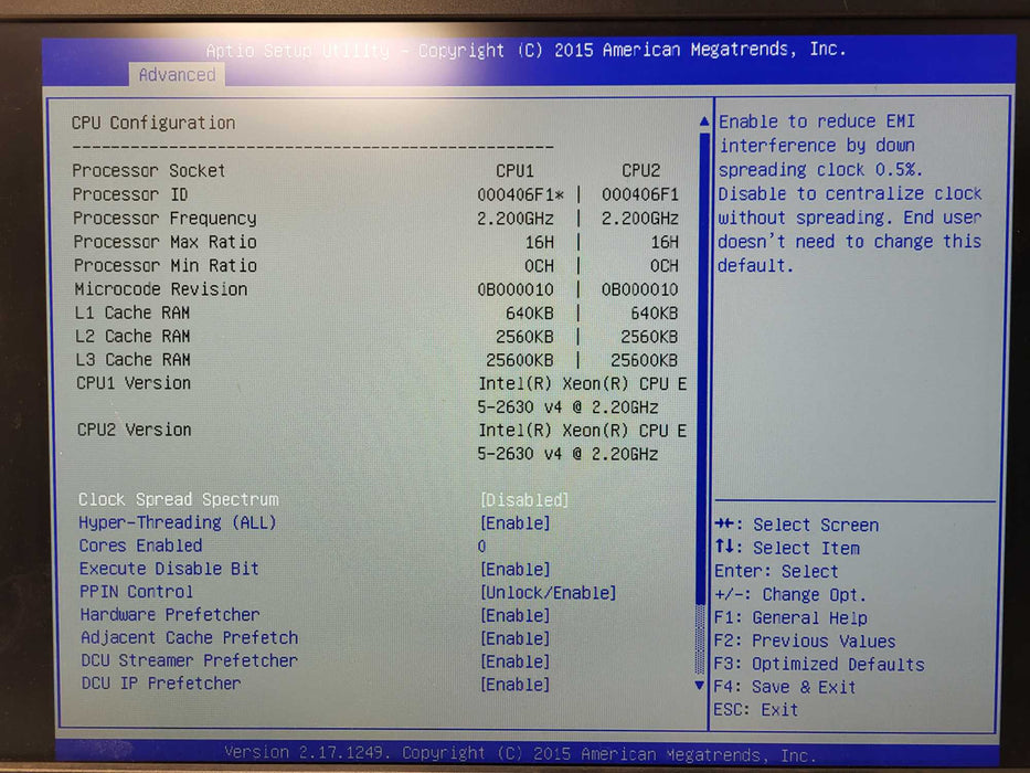 Supermicro 817U-7 X10DRU-i+ 2x Xeon E5-2630 v4 32GB DDR4 2x PSU $