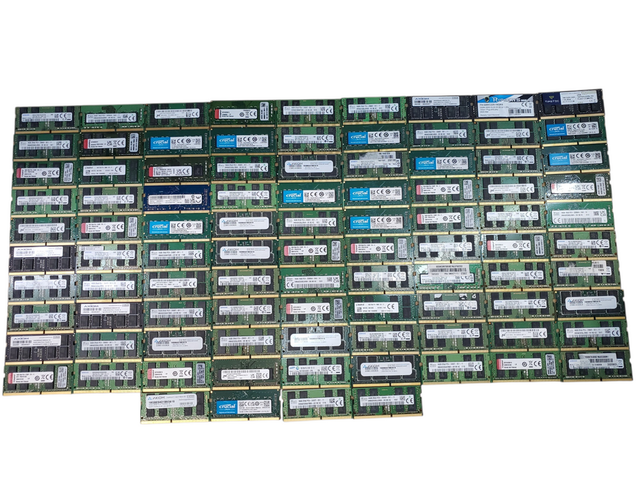 Lot of 94x, Assorted 16GB DDR4 SODIMM Laptop RAM