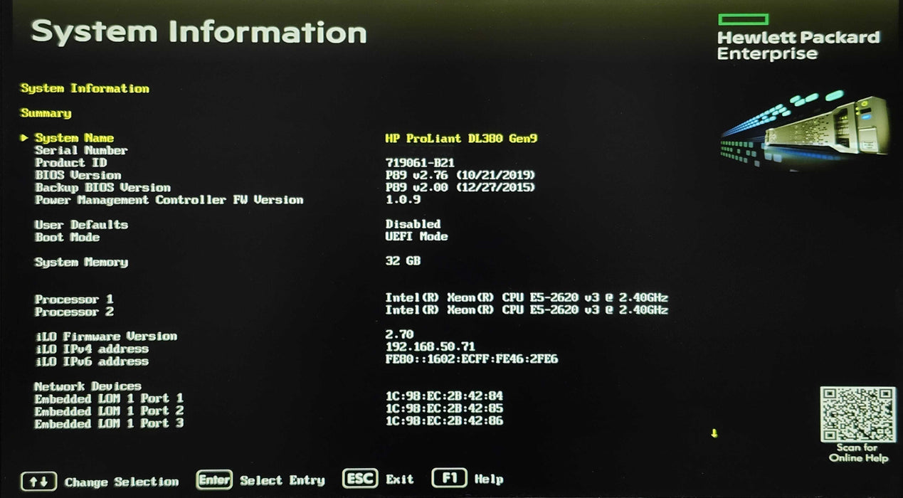 HP PL DL380 Gen9 12x3.5", 2x Xeon E5-2620v3, 32GB DDR4, P840, 2x 500W