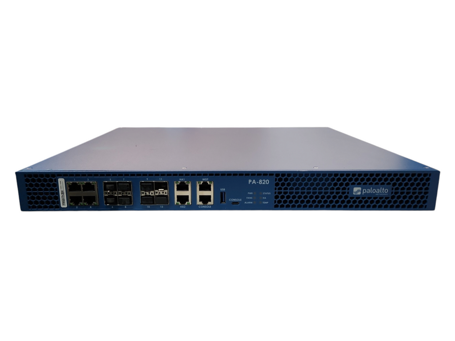 Palo Alto PA-820 12-Port Firewall Security Appliance