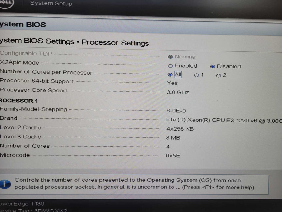 Dell PowerEdge T130 Server | Xeon E3-1220 v6 @3.00GHz, 16GB DDR4, PERC S130 !