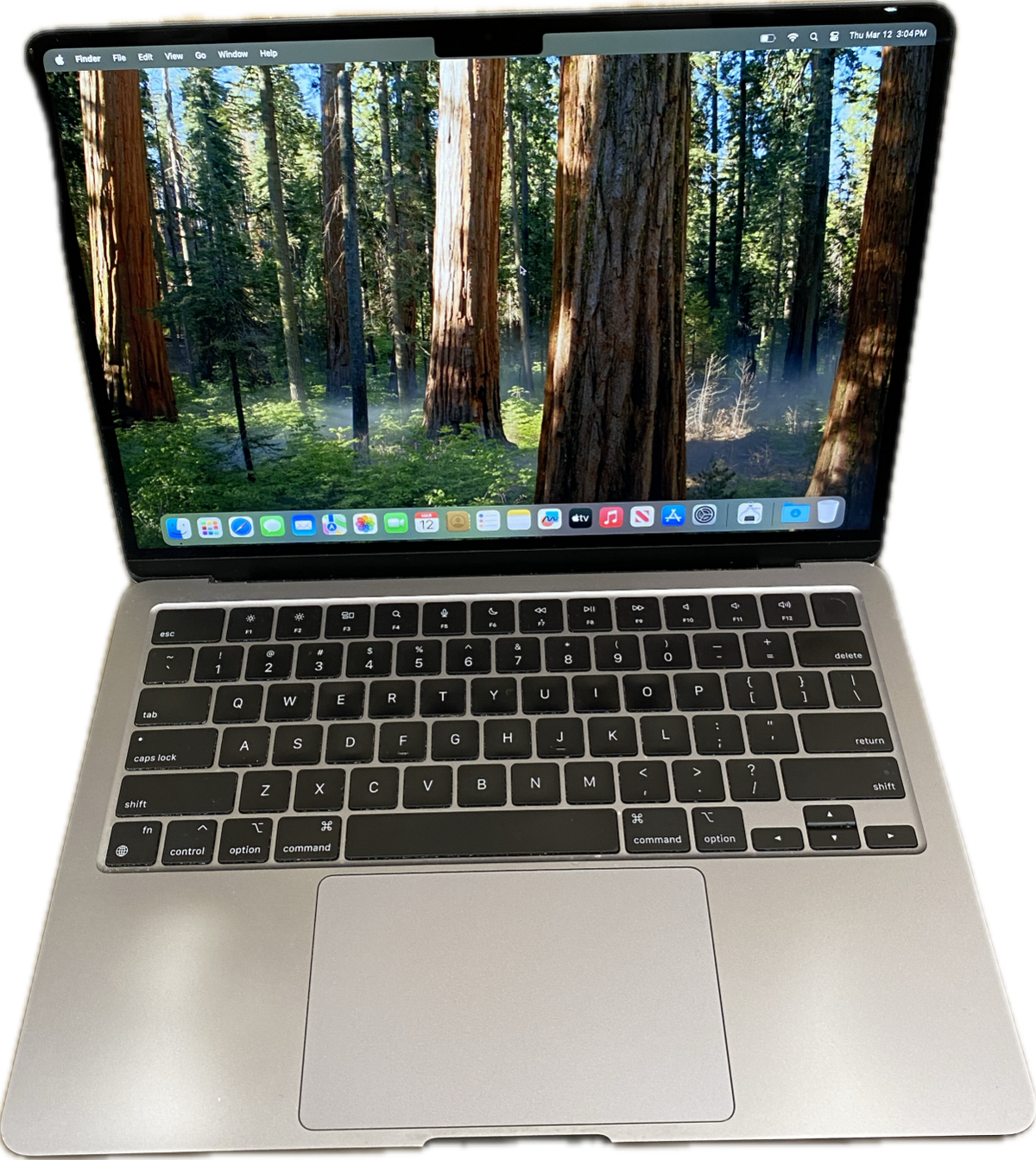 Apple MacBook Air 13 M2 2022 Space Gray 8GB RAM 256 GB SSD No