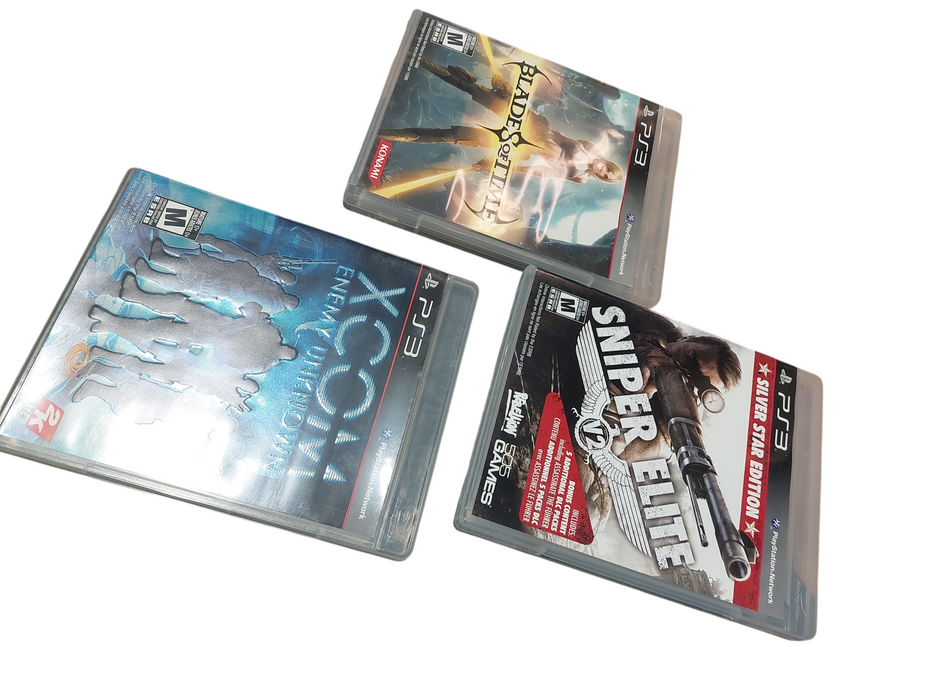 Bundle of PS3 Games , Blades of Time, Xcom, Sniper Elite  =