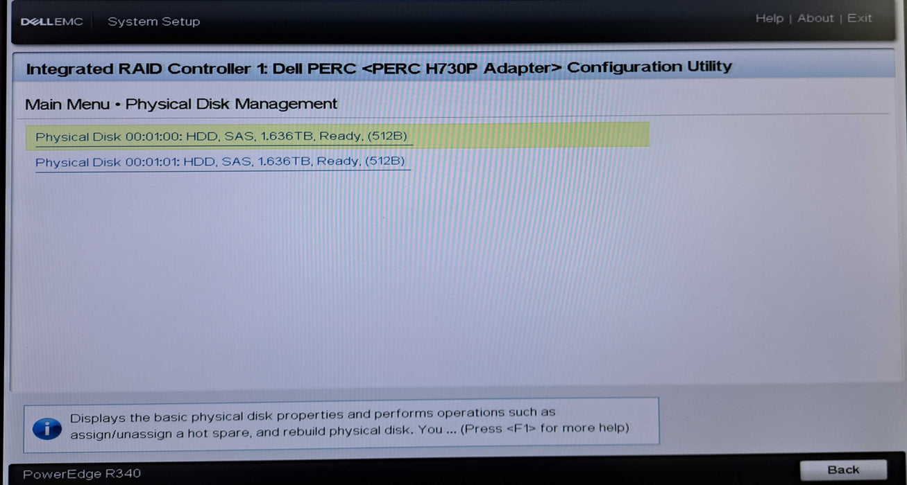Dell PowerEdge R340 | Xeon E-2146G @3.50GHz, 32GB DDR4, 2x 1.8TB, H730P