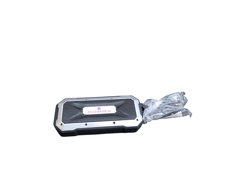 Silver & Black 7199-85 Portable Wireless Bluetooth Outdoor Waterproof Speak