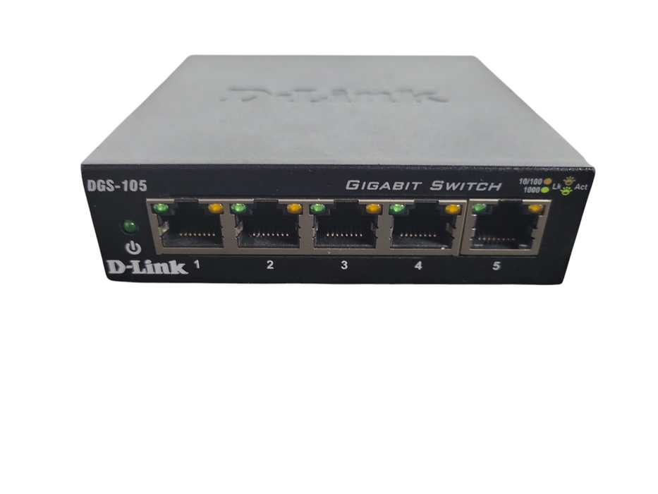 D-Link DGS (DGS-105) 5-Port Gigabit External Switch !