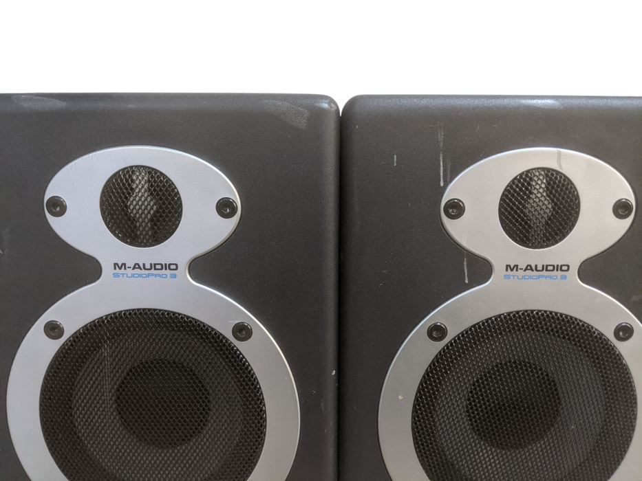 Lot 2x M-Audio Studio Pro 3 Powered Monitor Speakers (Left&Right)