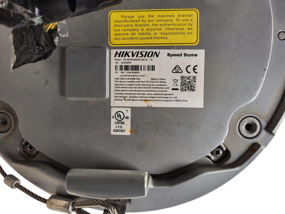 HIKVISION 8mp DS-2DF8C842IXS-AELW T5 - PTZ CCTV Camera READ $