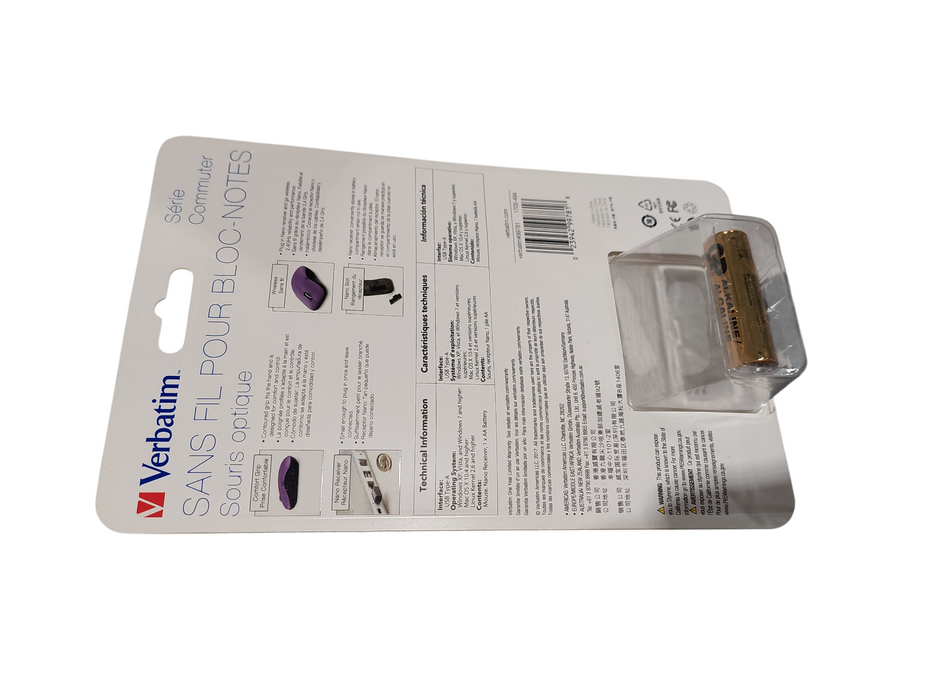 Verbatim Wireless Notebook Optical Mouse Purple Commuter Series ( New )  Q=