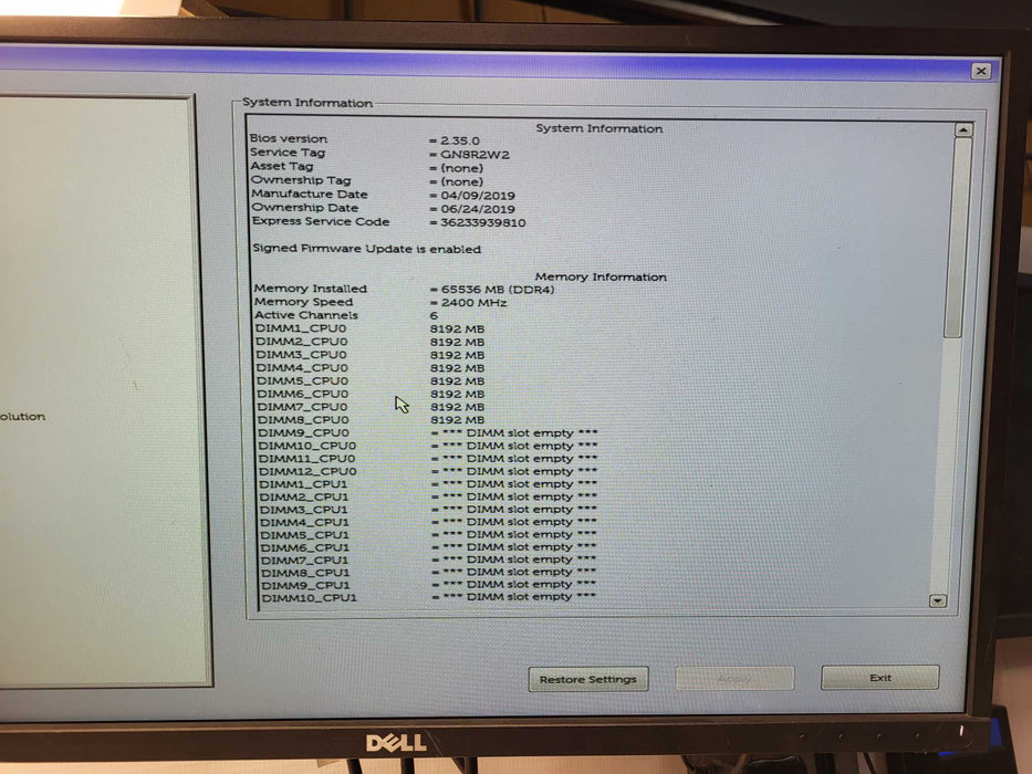 Dell Precision 7920 Xeon Gold 5118 2.30GHz 64GB DDR4 1400W PSU $