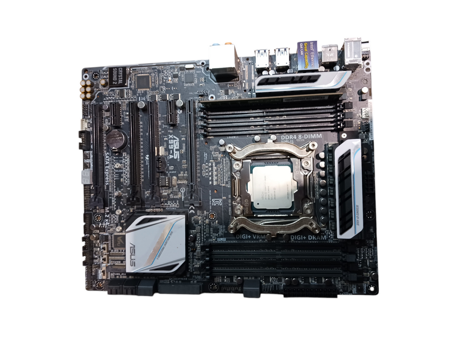 Asus X99-A Motherboard Intel i7-5820K CPU 8GB DDR4 Server RAM No I/O
