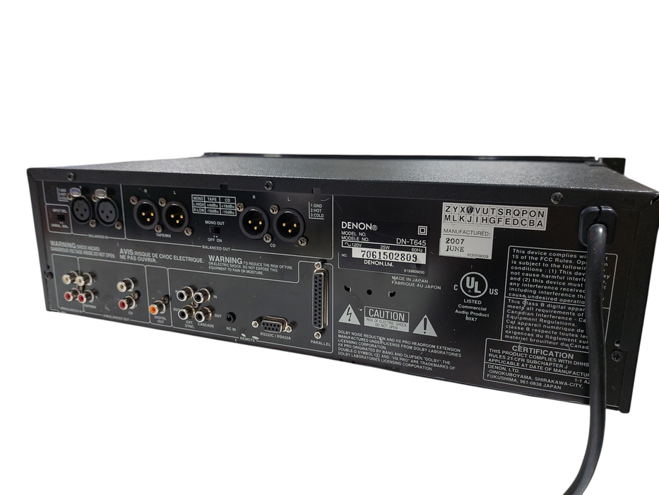 Denon CD / Cassette Combi-Deck Model: DN-T645 =