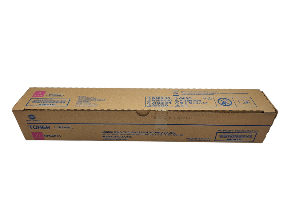 Konica Minolta A8DA330 TN324M Magenta Toner Genuine New OEM Sealed Box $