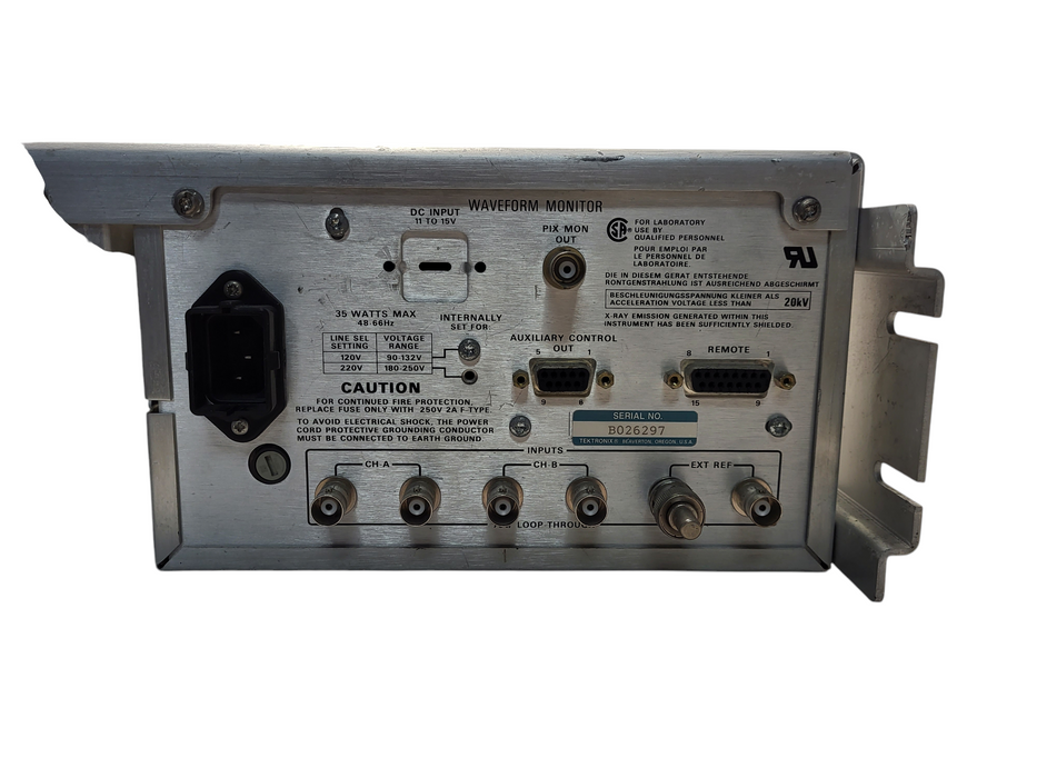 Tektronix 1730 Waveform Monitor & 1720 Vectorscope READ $