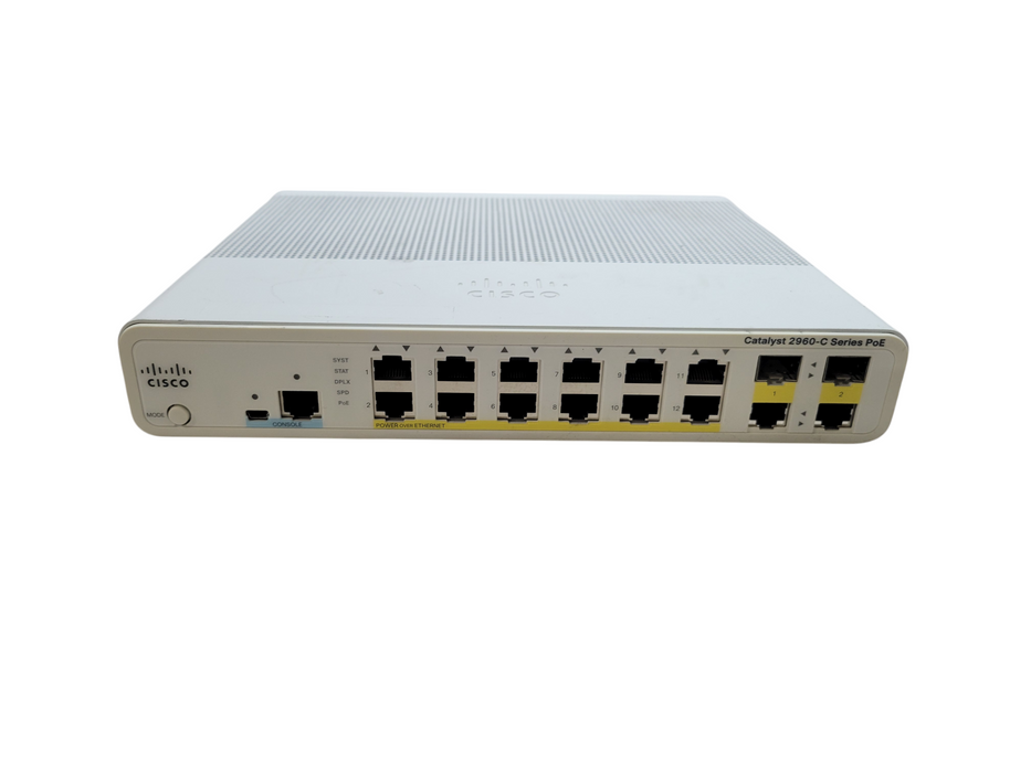 Cisco WS-C2960C-12PC-L V05 | 12-Port PoE Silent Switch Q%