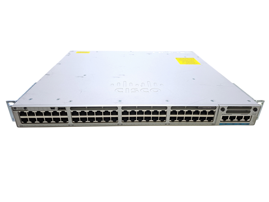 Cisco C9300-48T-E V02 | 48-Port Gigabit L2 Switch w/ C9300-NM-4M 10G Module )