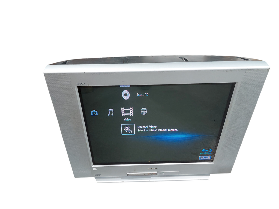Sony Wega 27"Trintron Color TV Model: KV-32FS120 With Sony Blu-Ray BDP-S470 =