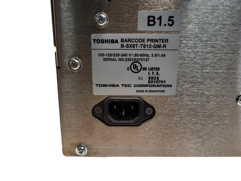 Printer Toshiba B-SX8T-TS12-QM-R Barcode Printer. B-SX8T  Q$