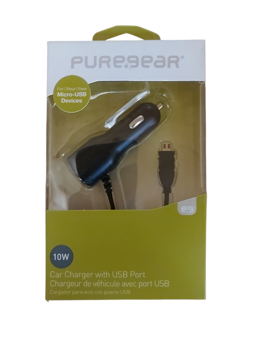 Lot 10x PureGear Car Charger USB Micro-USB