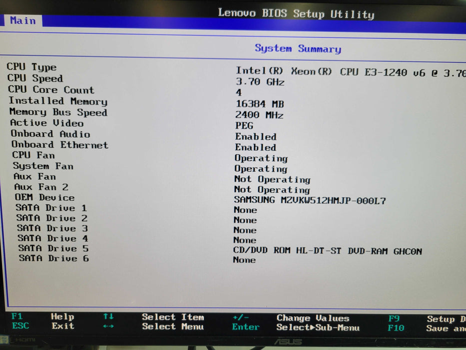 Lenovo ThinkStation P320 - Xeon E3-1240 v6 16GB DDR4 NO HDD 250W PSU %