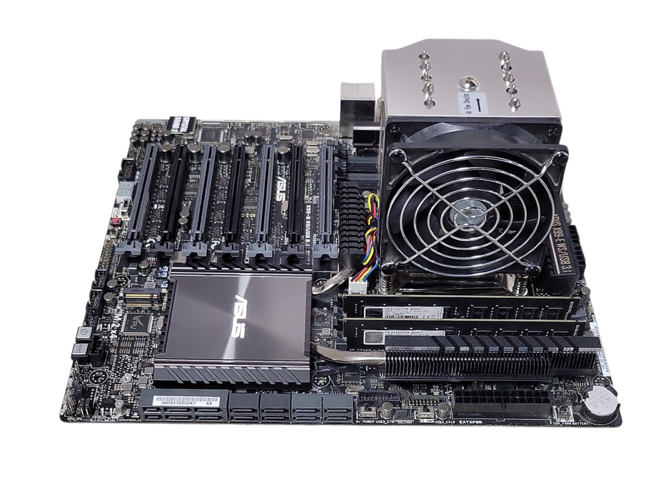 Asus X99-E WS/USB 3.1 board with Core I7-6850K 3.60GHz CPU, 8GB DDR4 RAM Q_