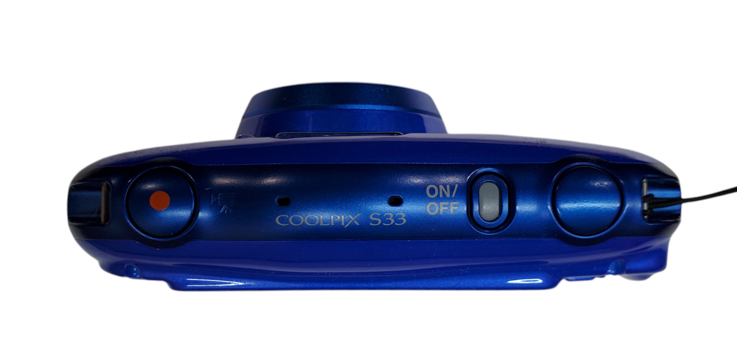 Nikon Coolpix S33 13.2MP Waterproof Digital Camera w/ Battery