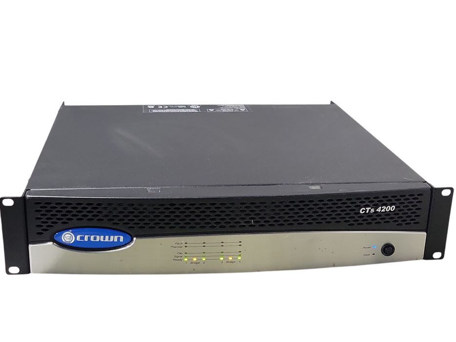 Crown CTS 4200 4-Channel Rack Mount Power Amplifier, READ _