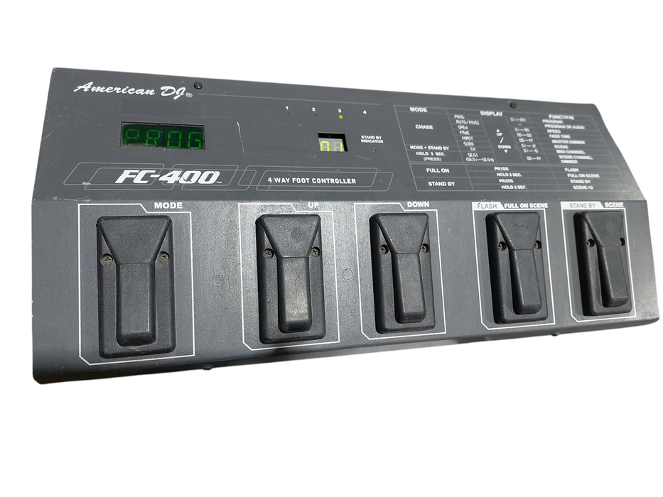 American DJ FC-400 4 Way Foot Controller for Lighting  =